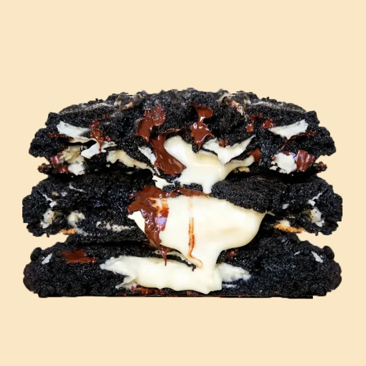 Chocolate Cookie with Dark, Milk and White Chocolate